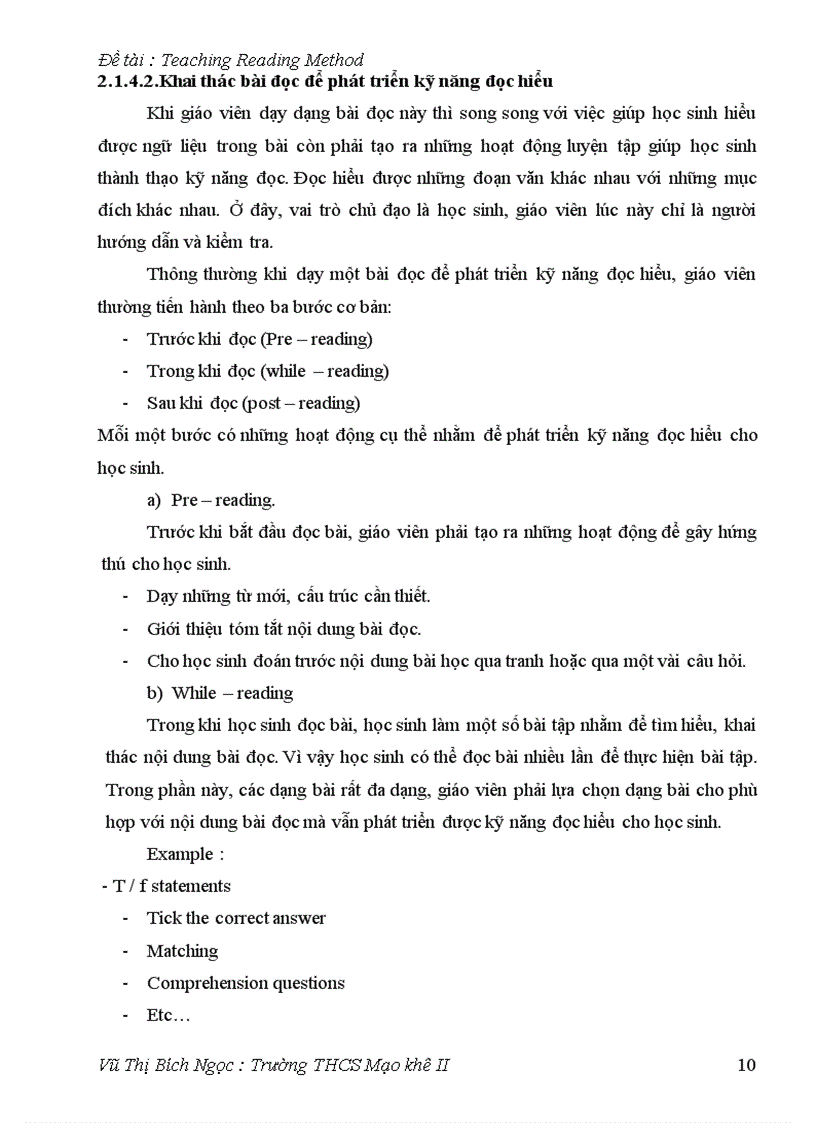 image for page Teaching Reading Method