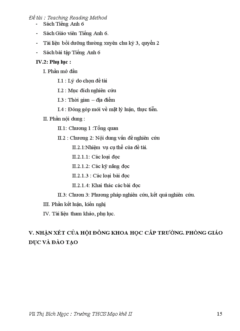image for page Teaching Reading Method
