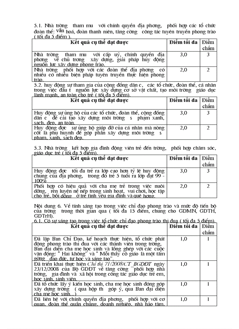 image for page Thang điểm đánh giá trường học thân thiện