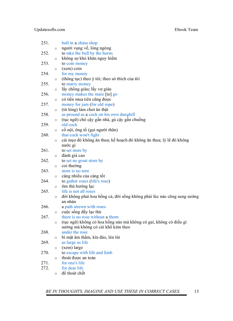 image for page Thành ngữ Tiếng Anh