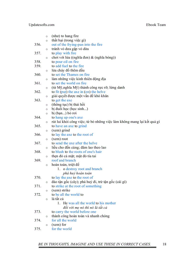 image for page Thành ngữ Tiếng Anh