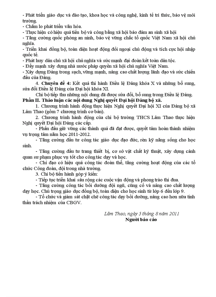 image for page Thảo luận NQ Đại hội Đảng các cấp