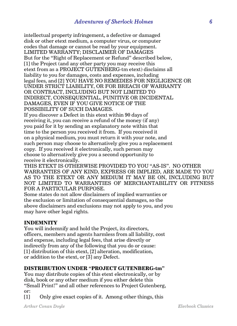 image for page The adventures of sherlock holmes