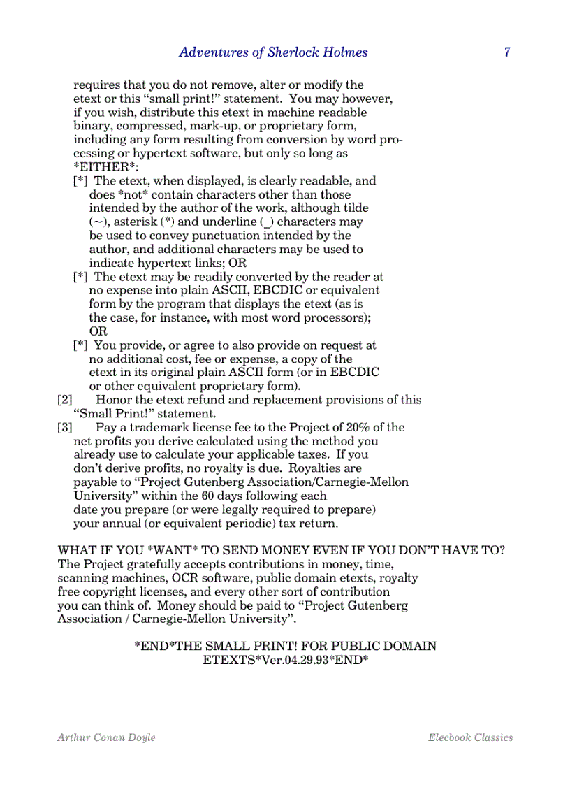 image for page The adventures of sherlock holmes