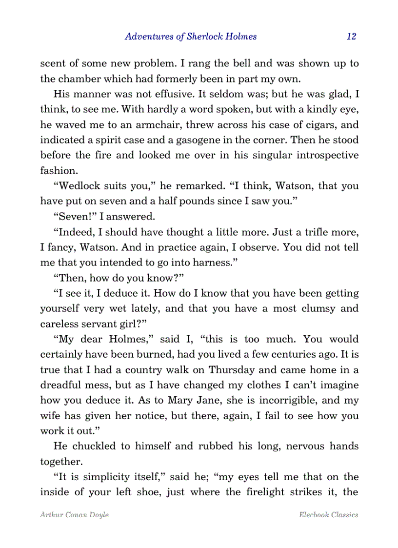 image for page The adventures of sherlock holmes