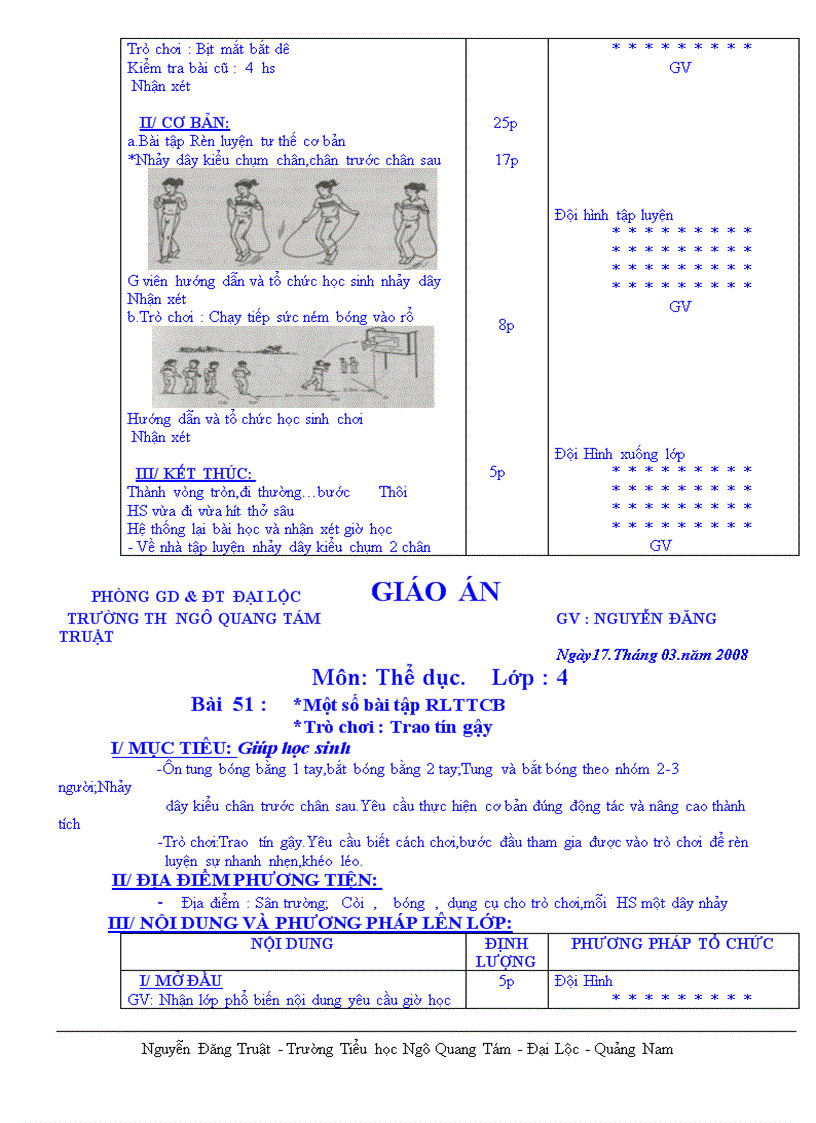 image for page Thể dục lớp 4 HKII