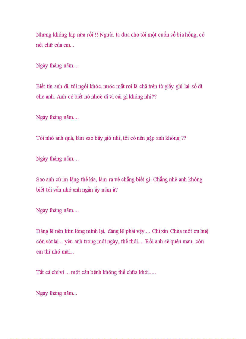 image for page Thế em xin một ngày yêu em nhé