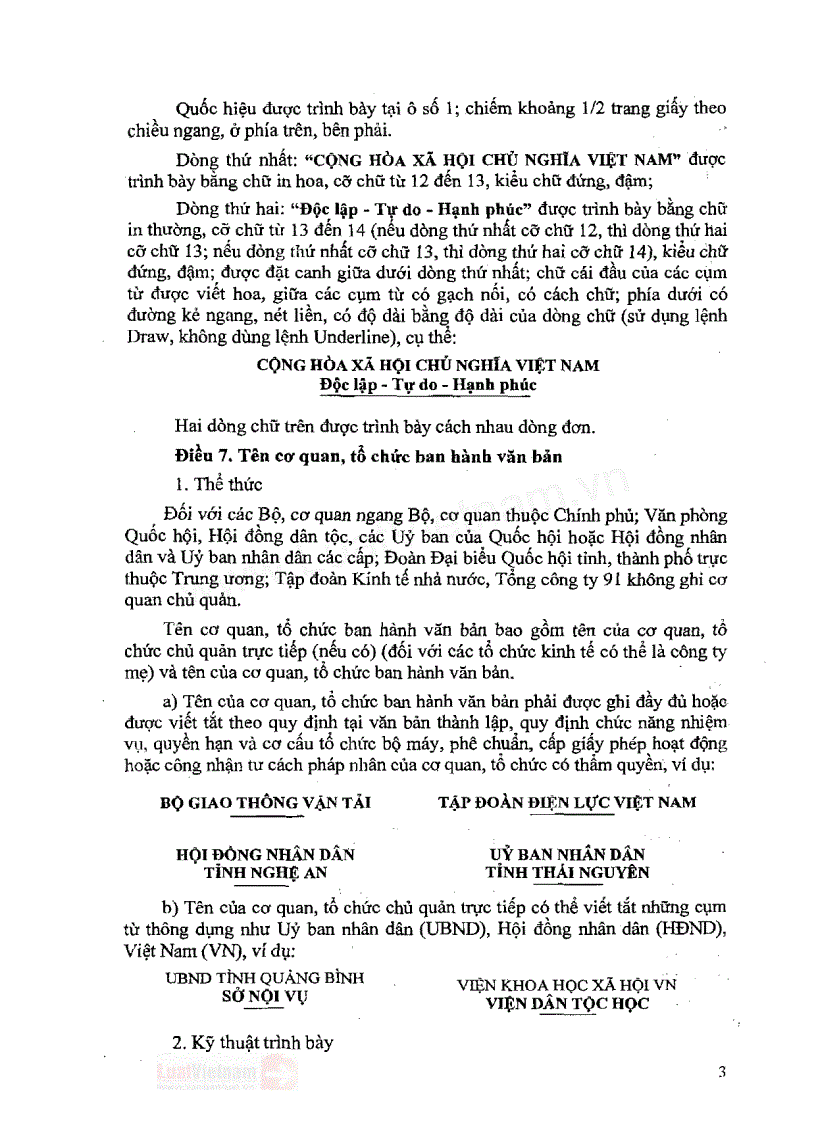 image for page The thuc trinh bay van ban moi nhat