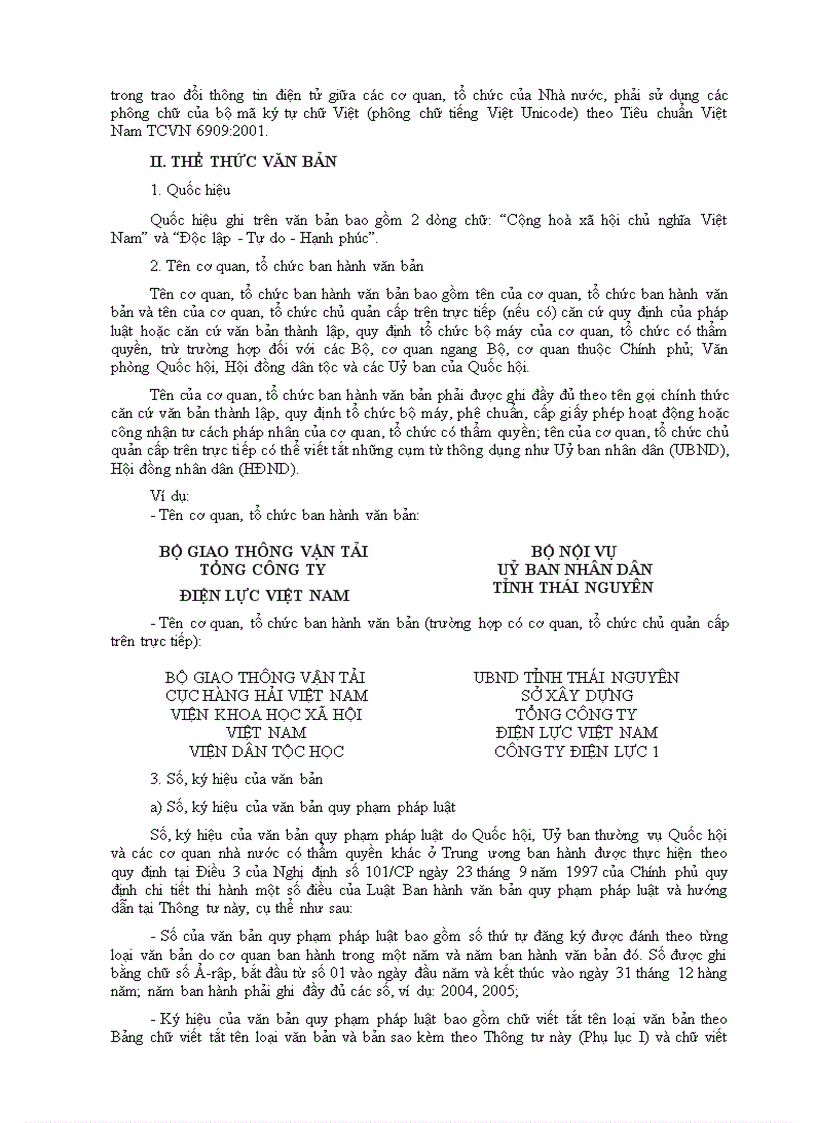 image for page Thể thức trình bày văn bản TT55