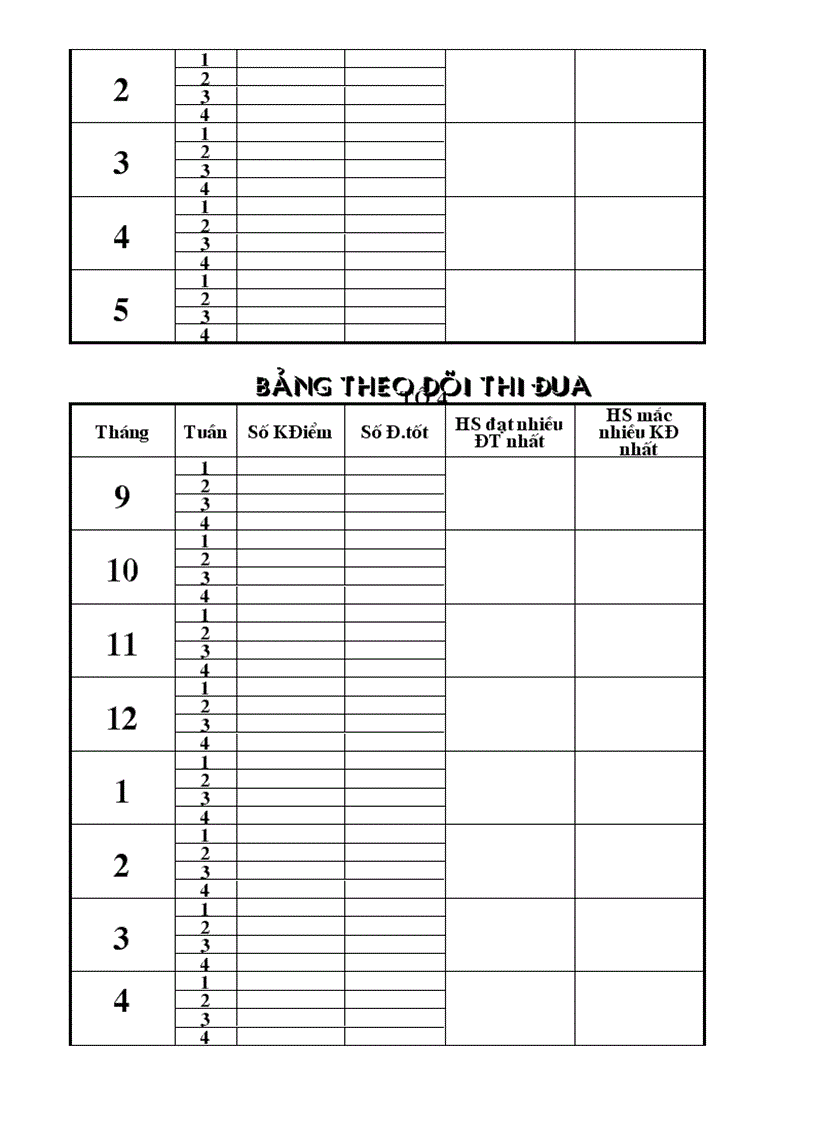 image for page Theo dõi thi đua của lớp chủ nhiệm