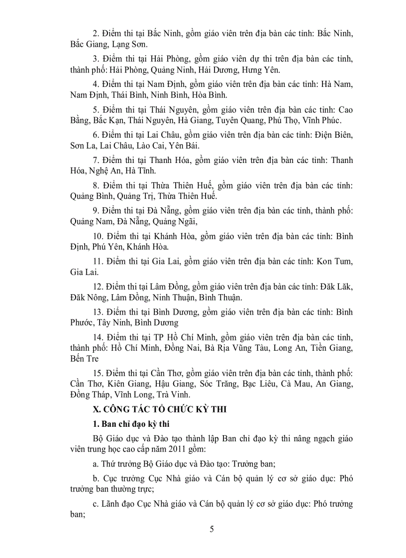 image for page Thi nang ngach giao vien trung hoc cao cap năm 2011