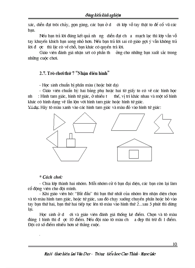 image for page Thiet ke mot so tro choi trong day hoc Toan lop 2