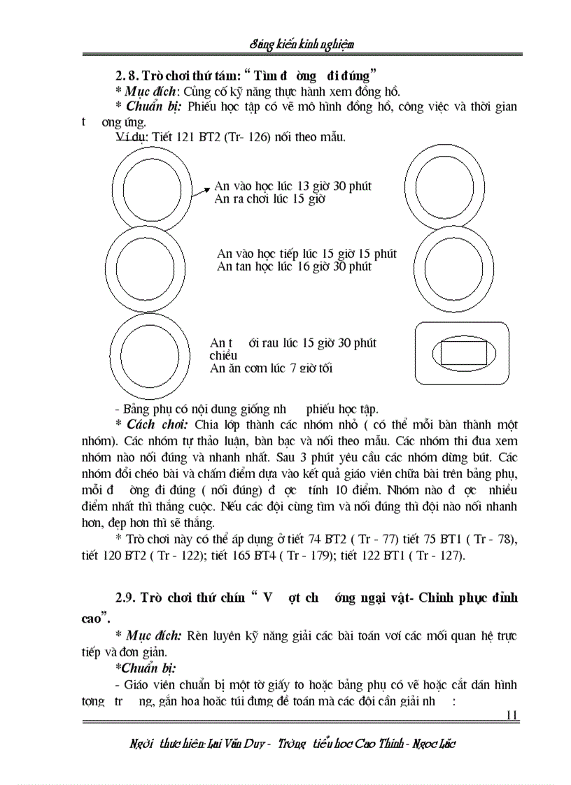 image for page Thiet ke mot so tro choi trong day hoc Toan lop 2