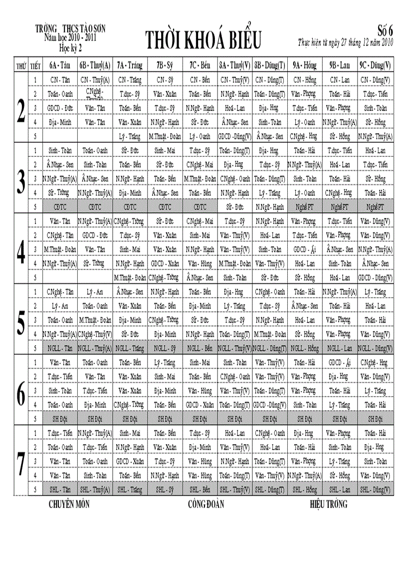 image for page THỜI KHOÁ BIỂU Số 6