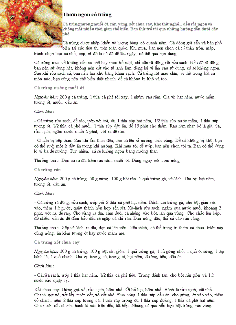 image for page Thơm ngon cá trứng