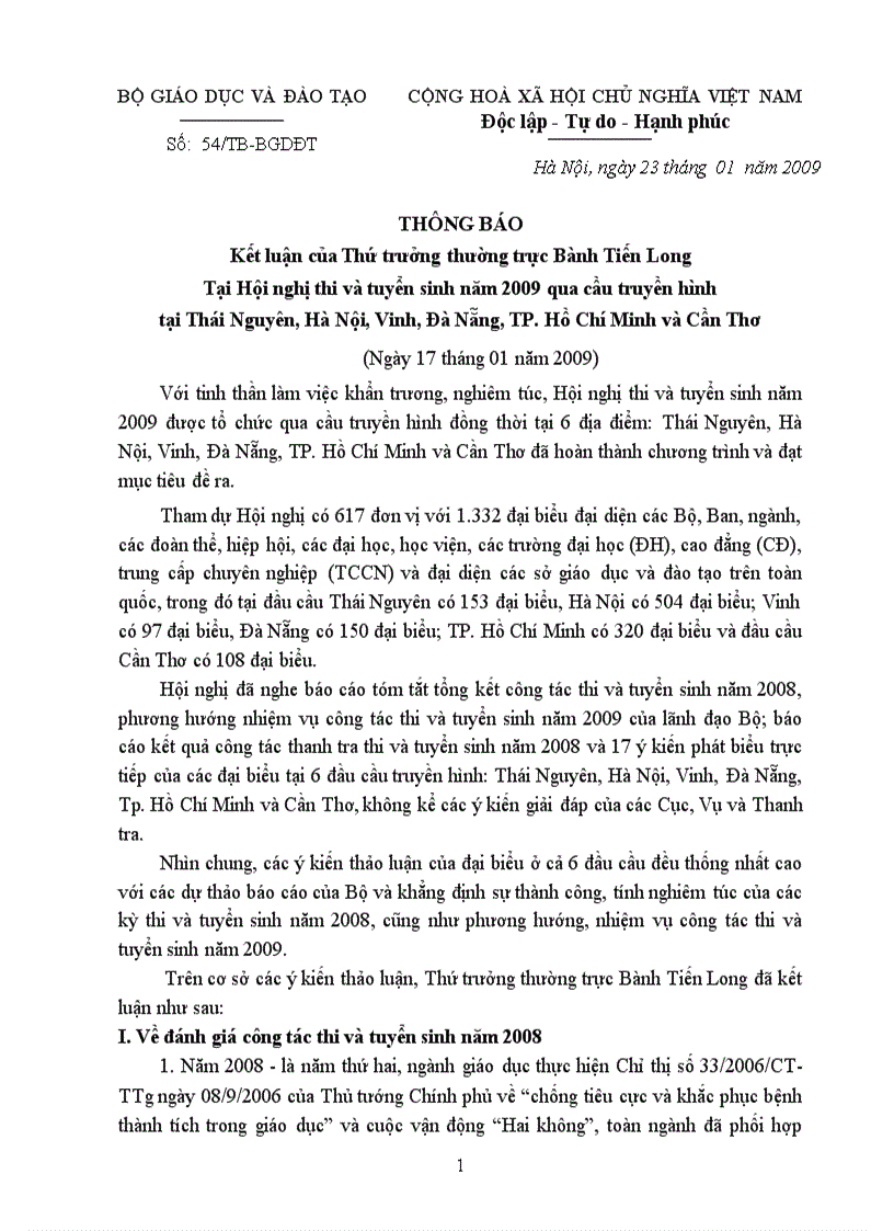 image for page Thông tin về thi năm 2009