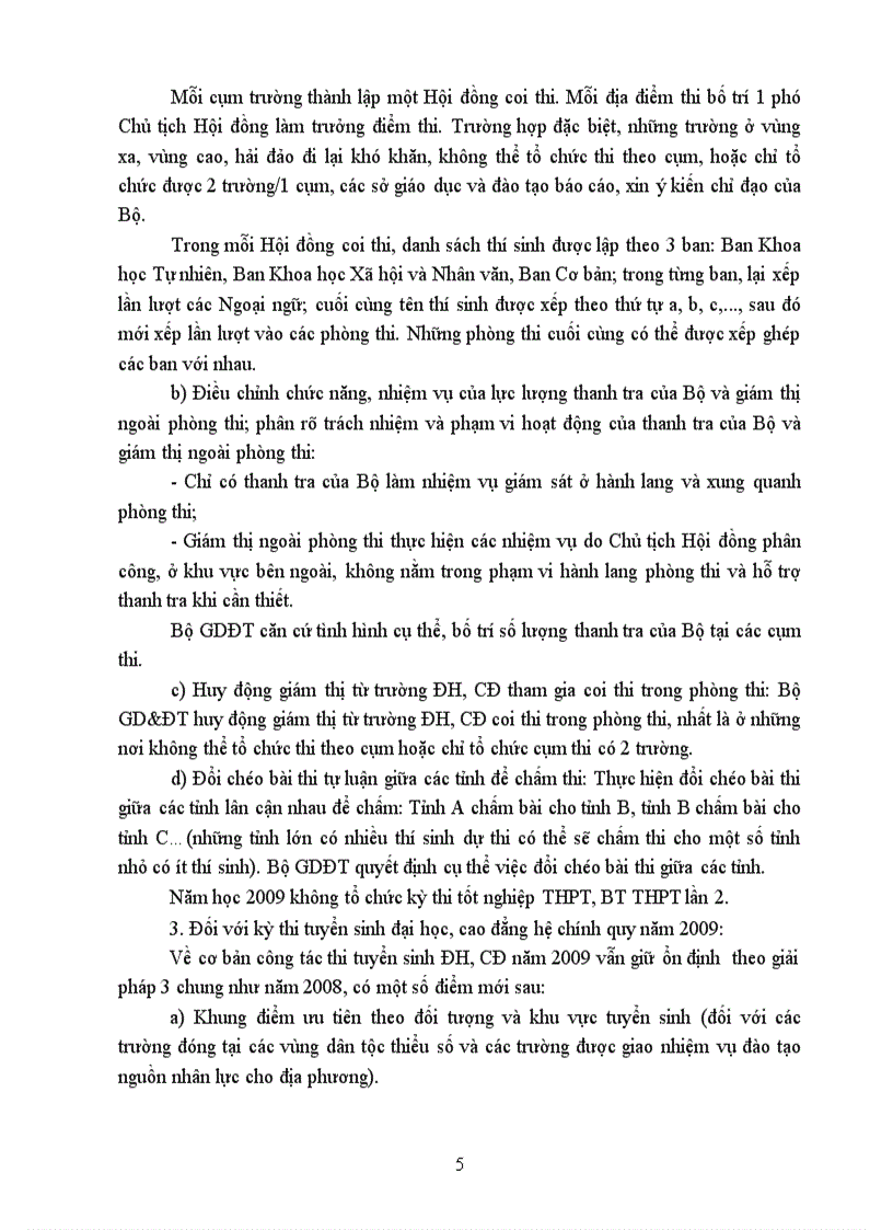 image for page Thông tin về thi năm 2009