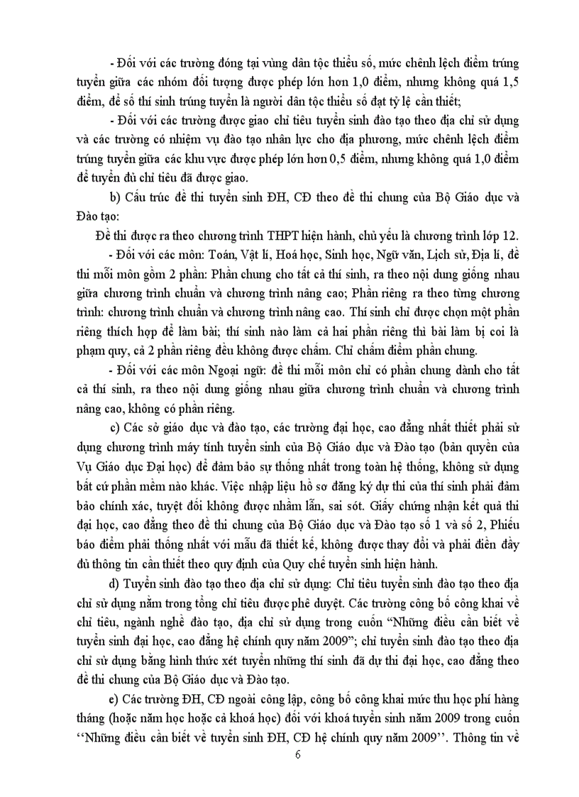 image for page Thông tin về thi năm 2009