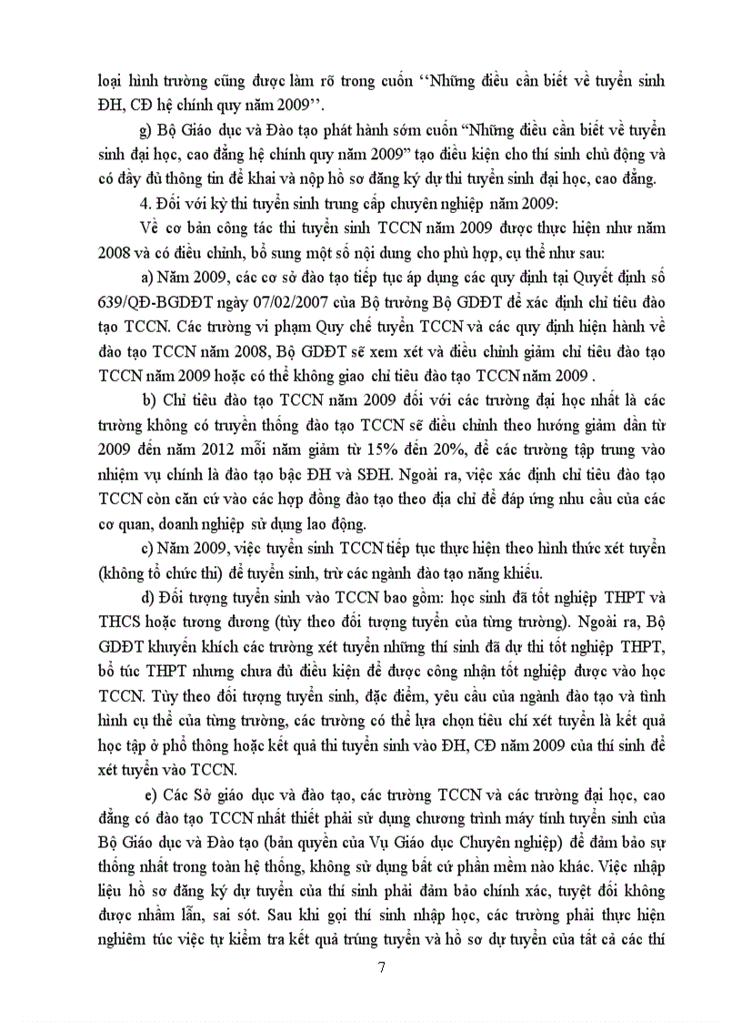 image for page Thông tin về thi năm 2009