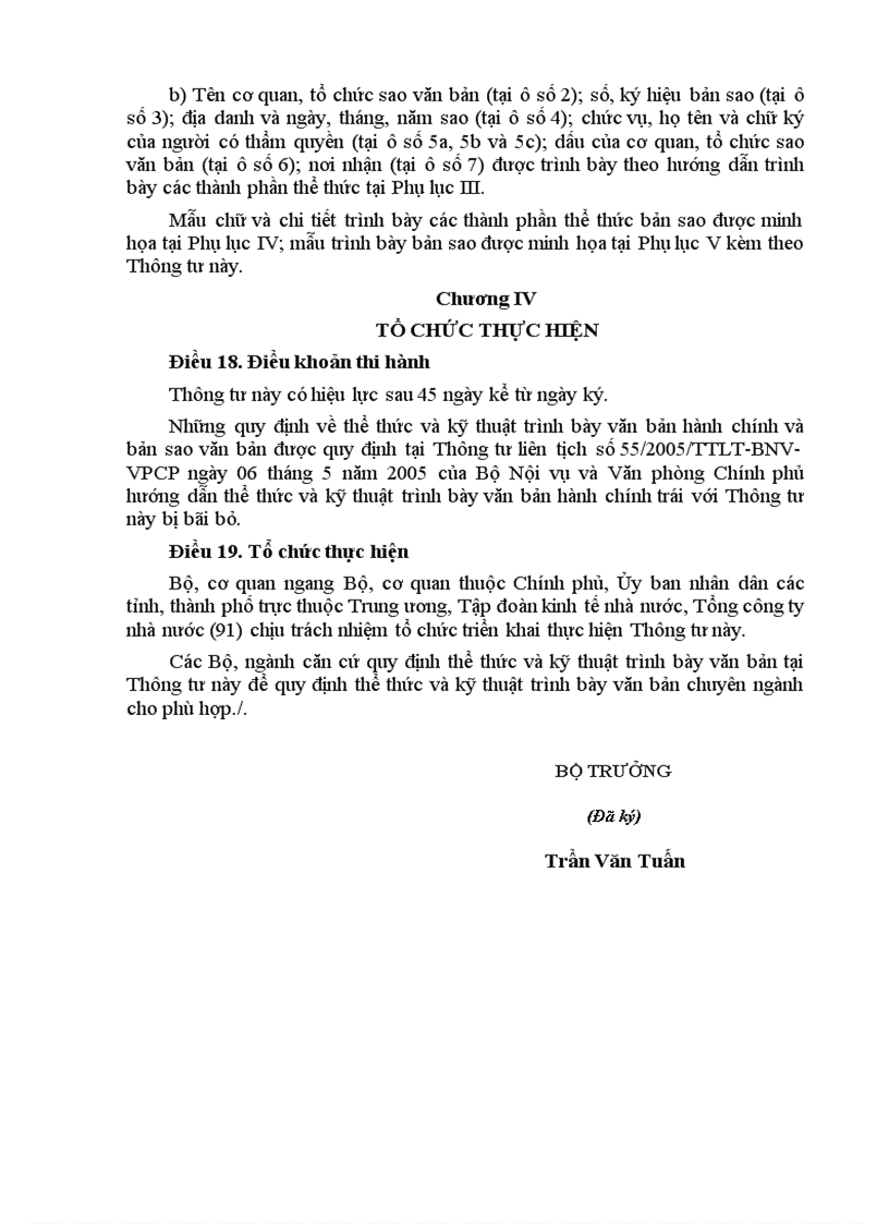 image for page Thông tư 01 Hướng dẫn kỹ thuật và thể thức trìnhbàyvăn bản hành chính