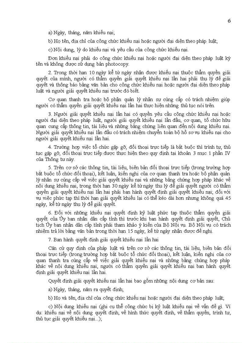 image for page Thong tu 01 2006 BNV ve Khieu naiTo cao