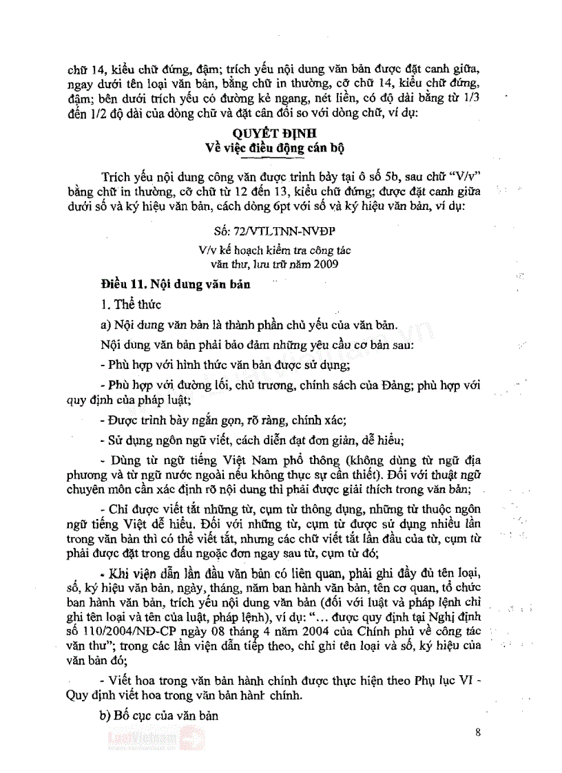 image for page Thong tu 01 2011 TT BNV ngay 19 01 2011 huong dan the thuc va ky thuat trinh bay van ban hanh chinh