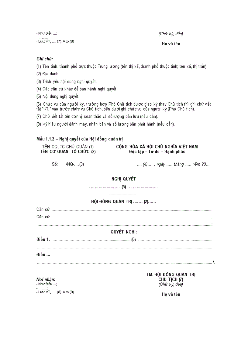 image for page Thông tư 01 Thể thức trình bày văn bản