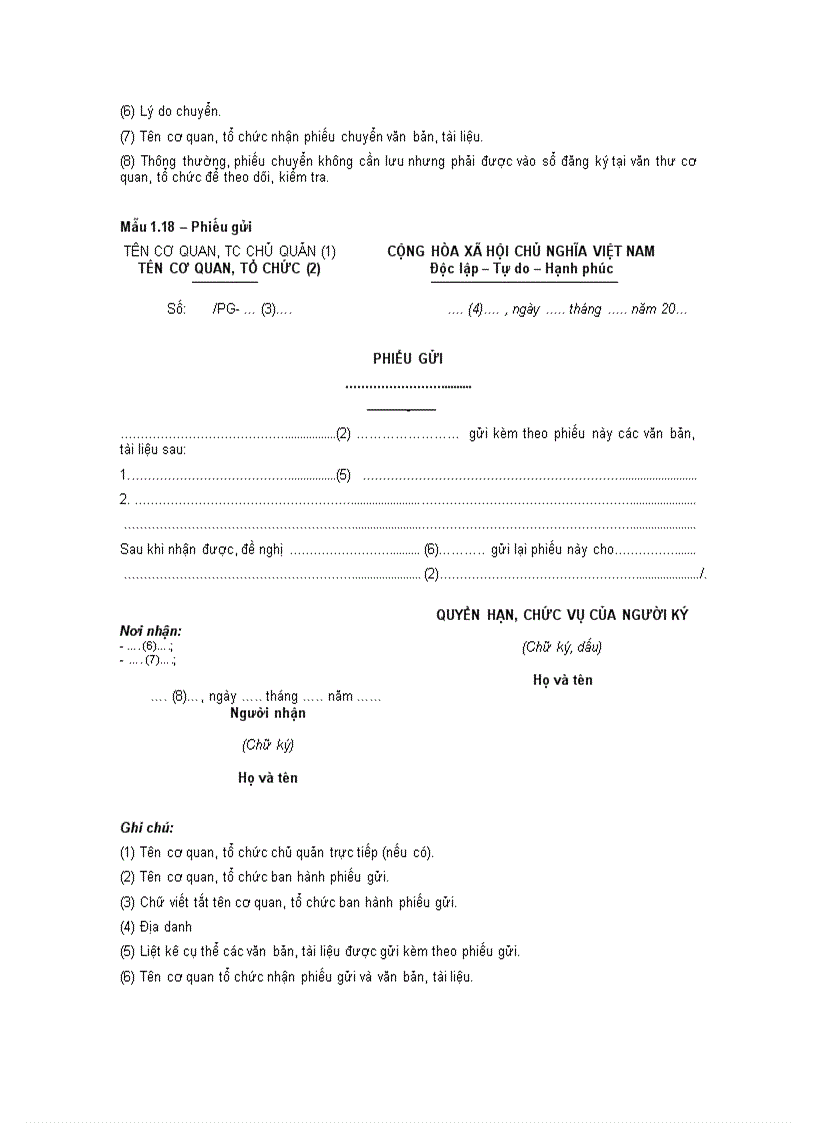 image for page Thông tư 01 Thể thức trình bày văn bản