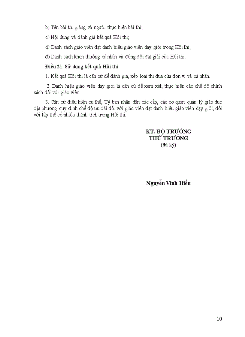 image for page Thông tư 21 của Bộ giáo dục