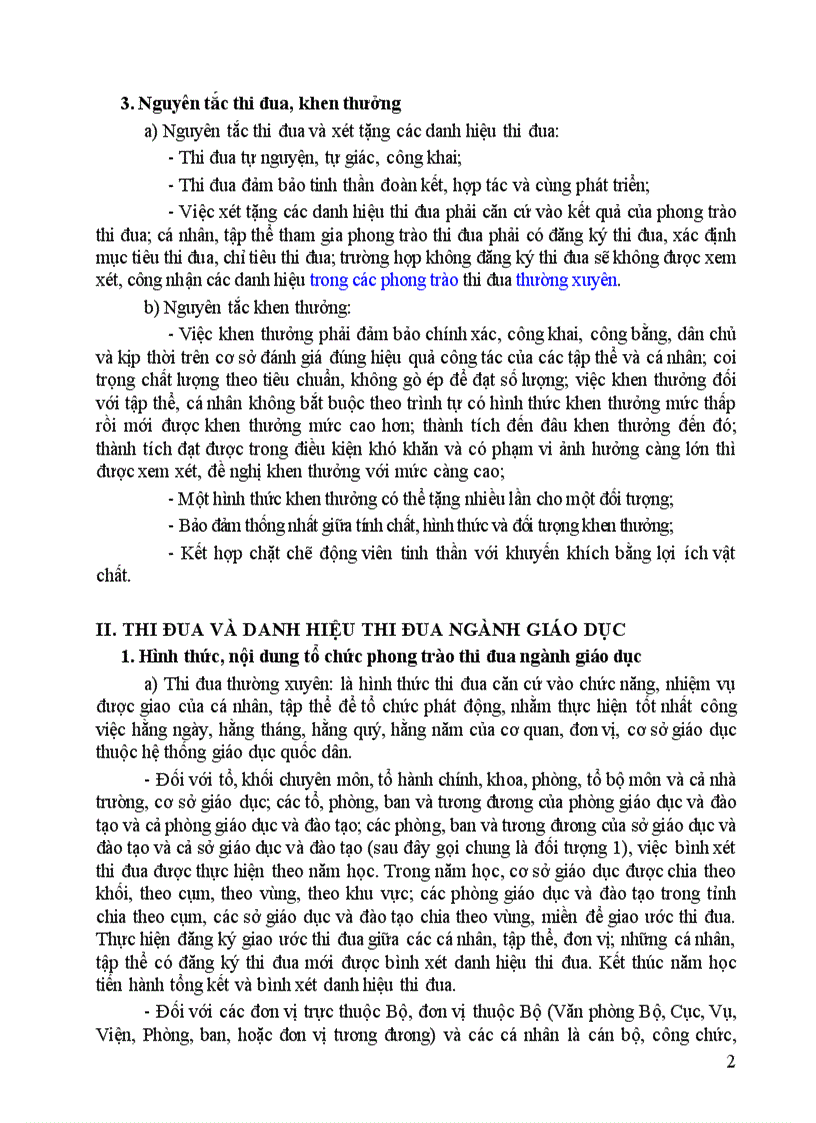 image for page Thông tư 21 Hướng dẫn công tác thi đua khen thưởng ngành Giáo dục