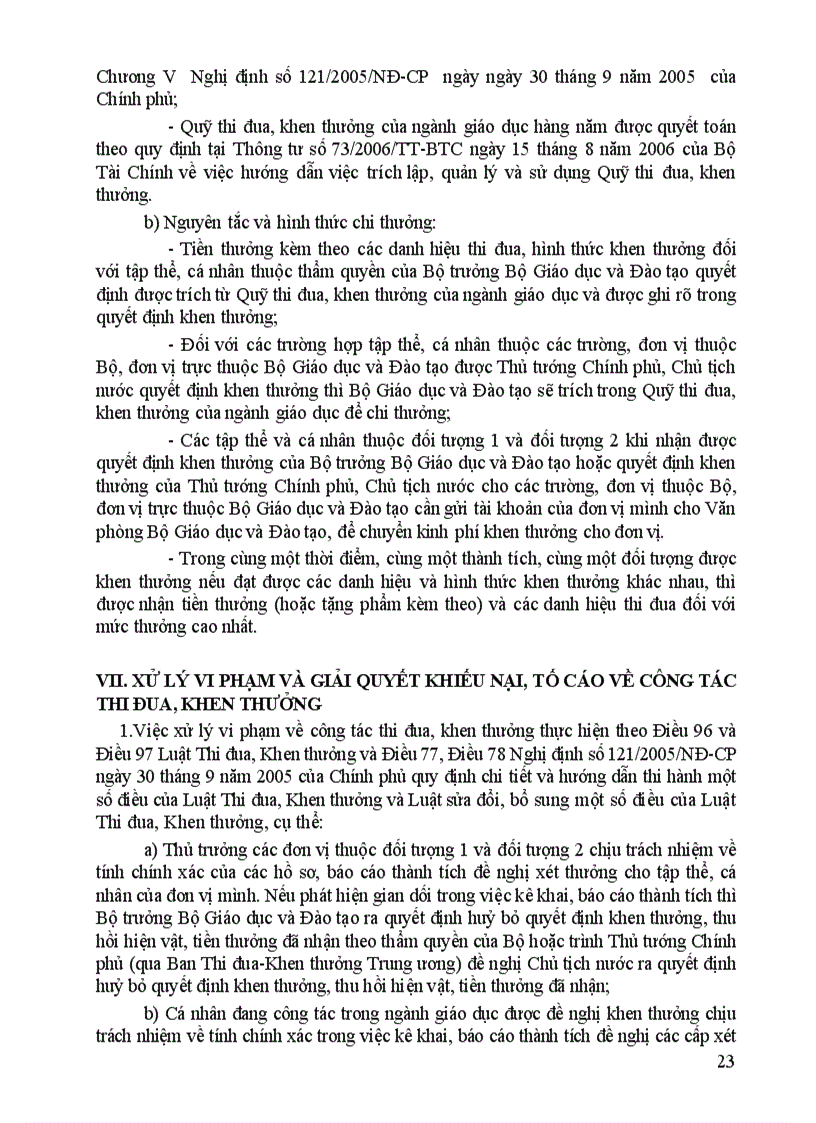 image for page Thông tư 21 Hướng dẫn công tác thi đua khen thưởng ngành Giáo dục