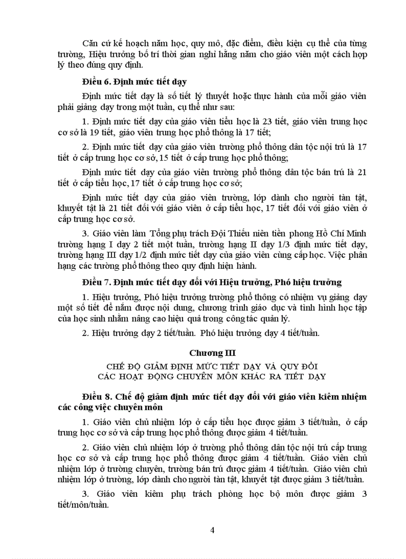 image for page Thong tu 28 2009 TT BGDDT về quy định chế độ làm việccủa GV phổ thông doc