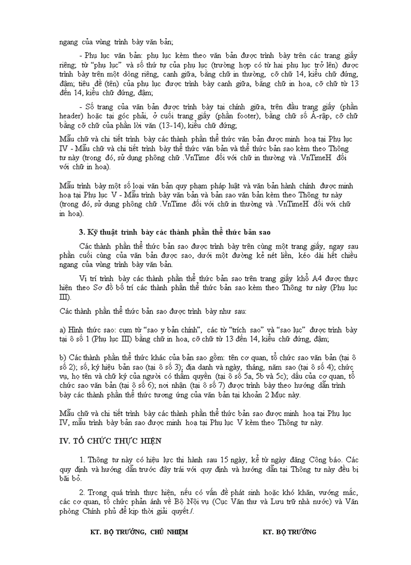 image for page Thông tư 55 Thể thức trình bày văn bản