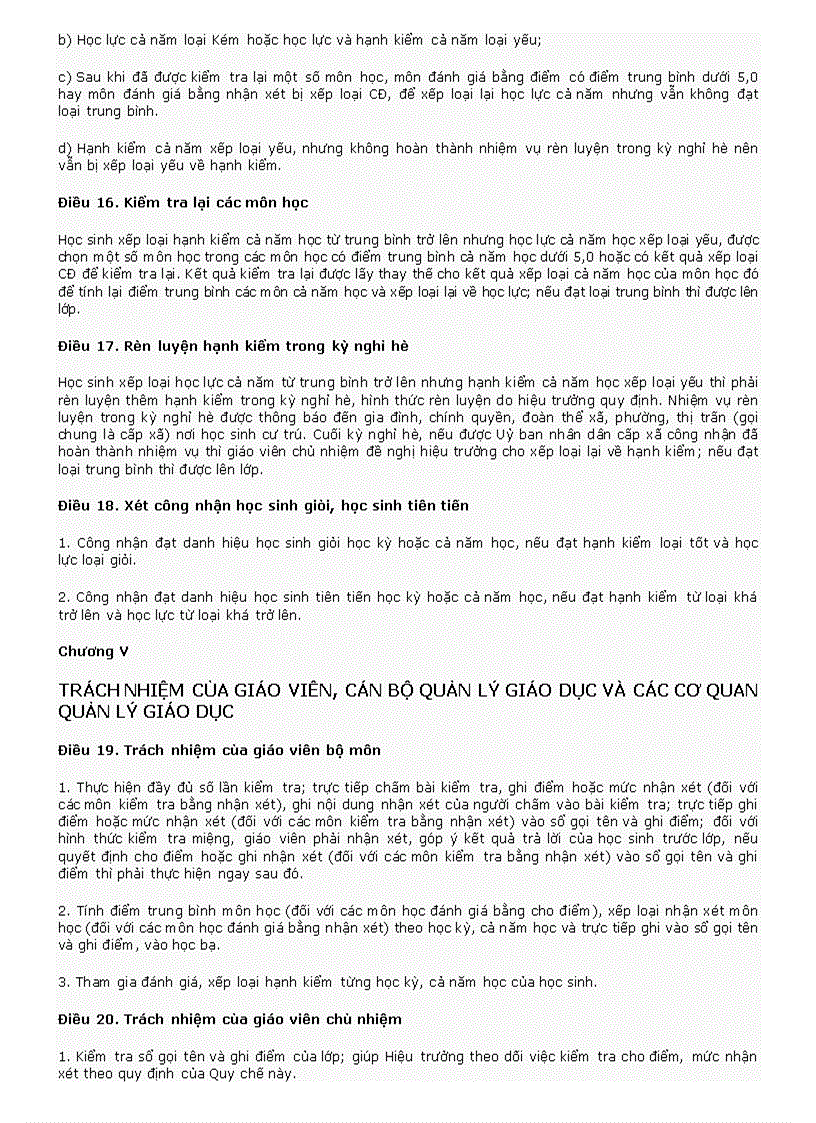 image for page Thông tư 58 quy chế đánh giá xếp loại học sinh mới từ hkii năm học 2011 2012