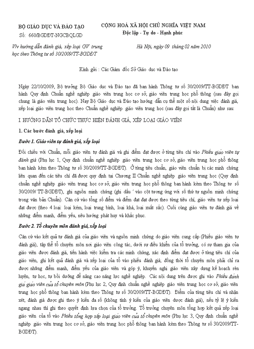 image for page Thong tu 660 BGD danh gia chuan GV