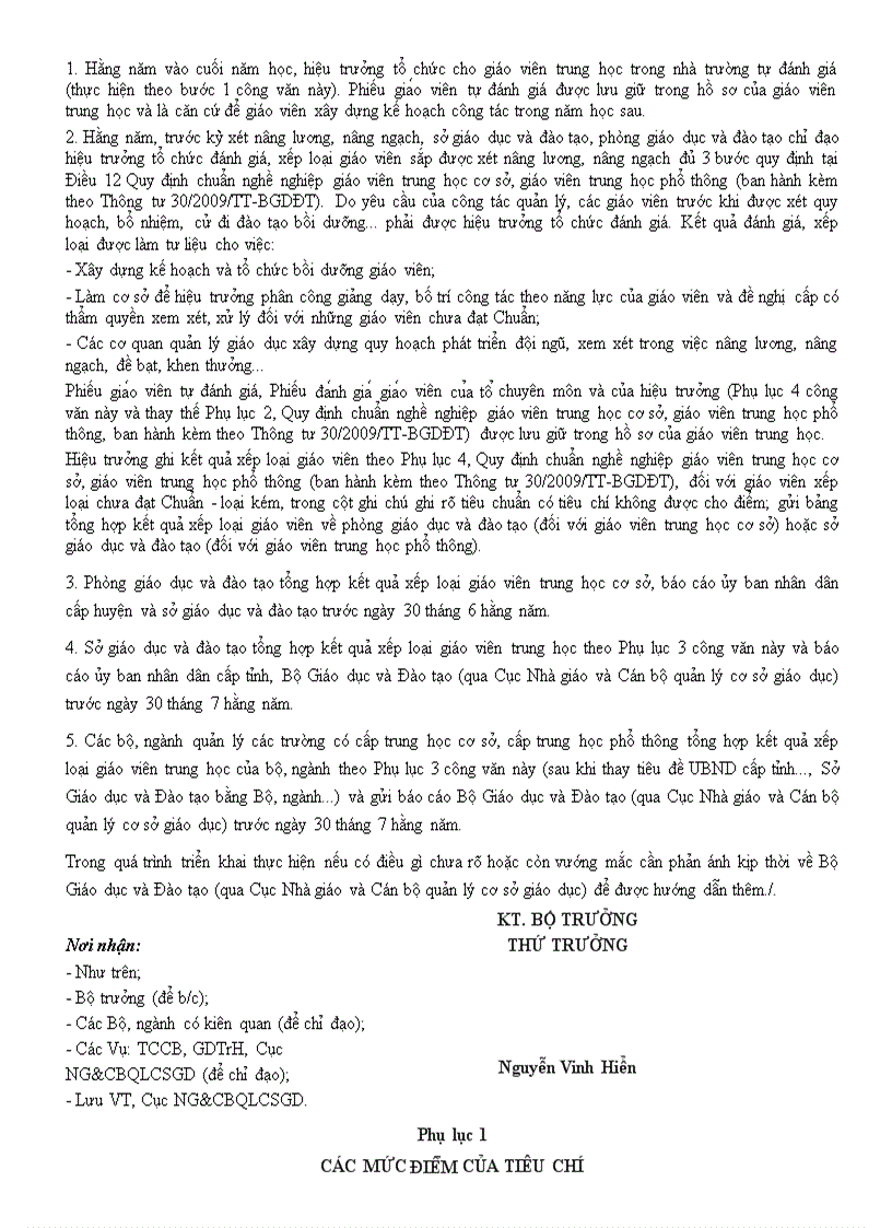 image for page Thong tu 660 BGD danh gia chuan GV