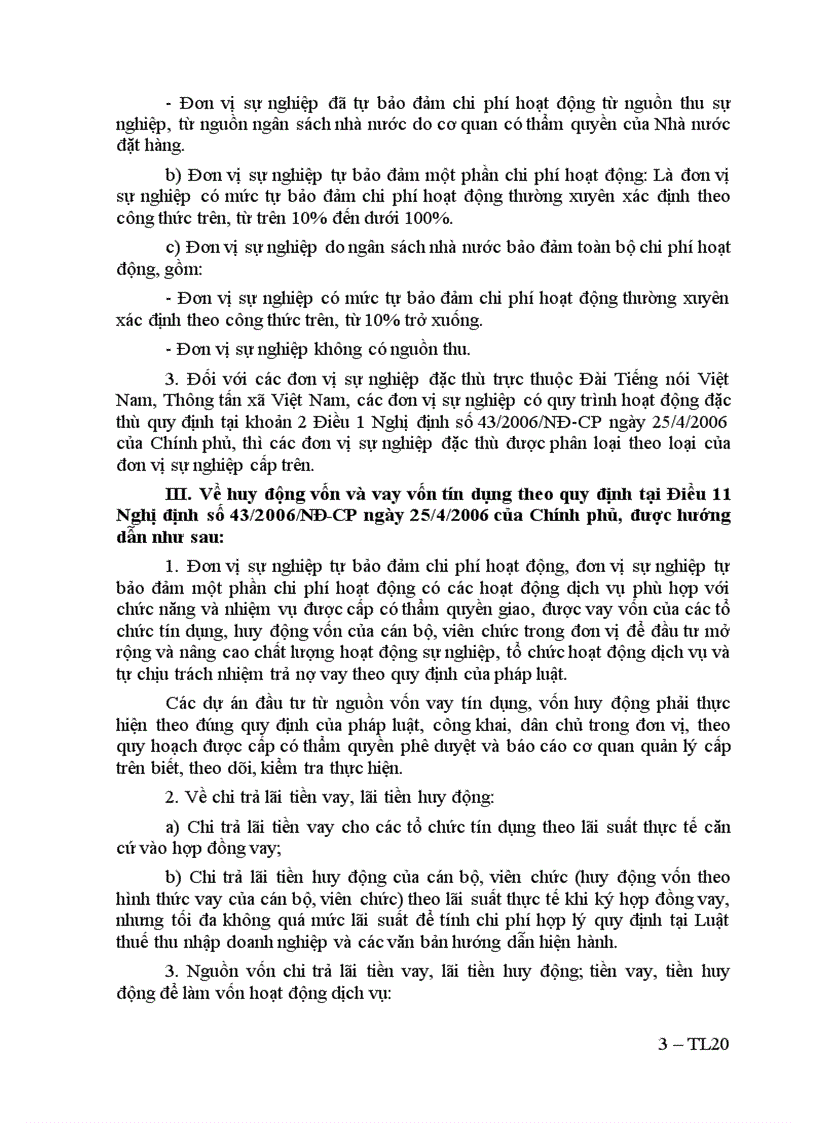 image for page Thong tu 71 HD thuc hien Nghi dinh 43 Tu chu tai chinh