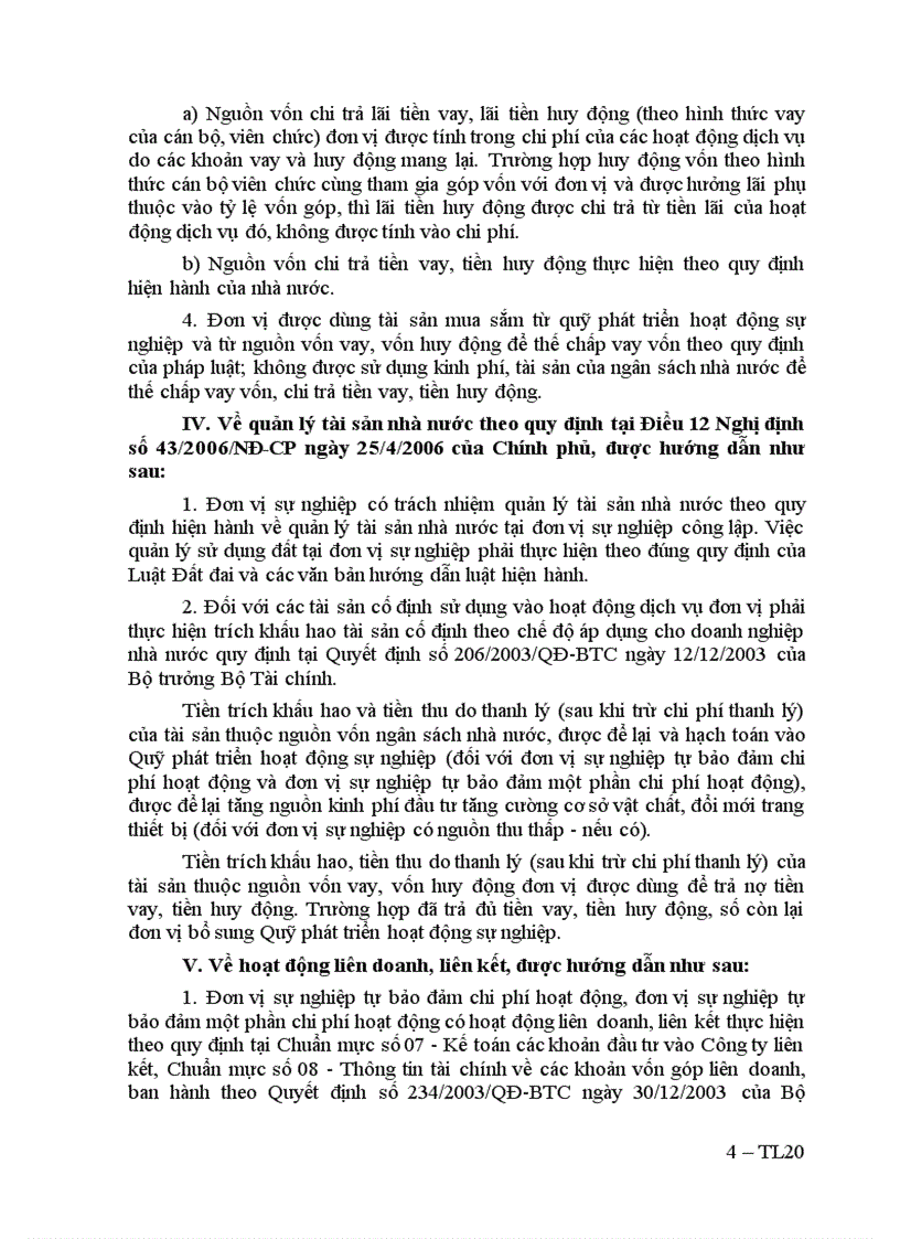 image for page Thong tu 71 HD thuc hien Nghi dinh 43 Tu chu tai chinh