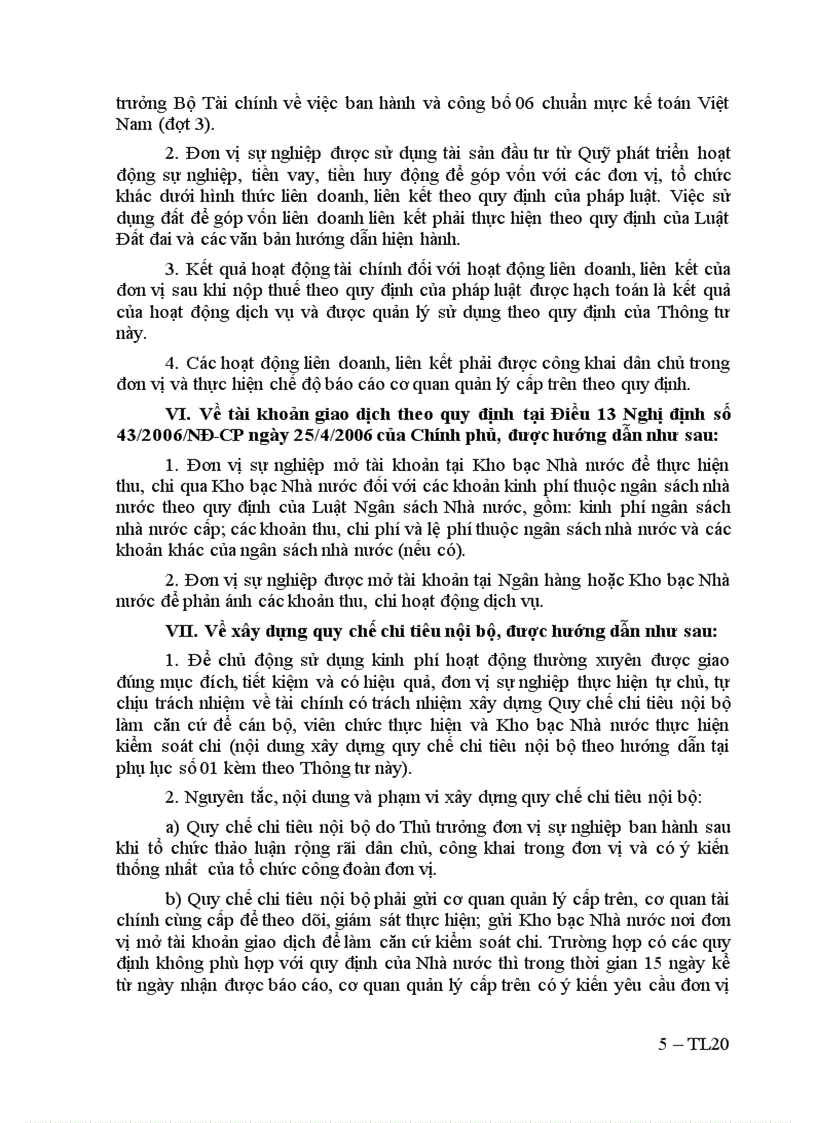 image for page Thong tu 71 HD thuc hien Nghi dinh 43 Tu chu tai chinh