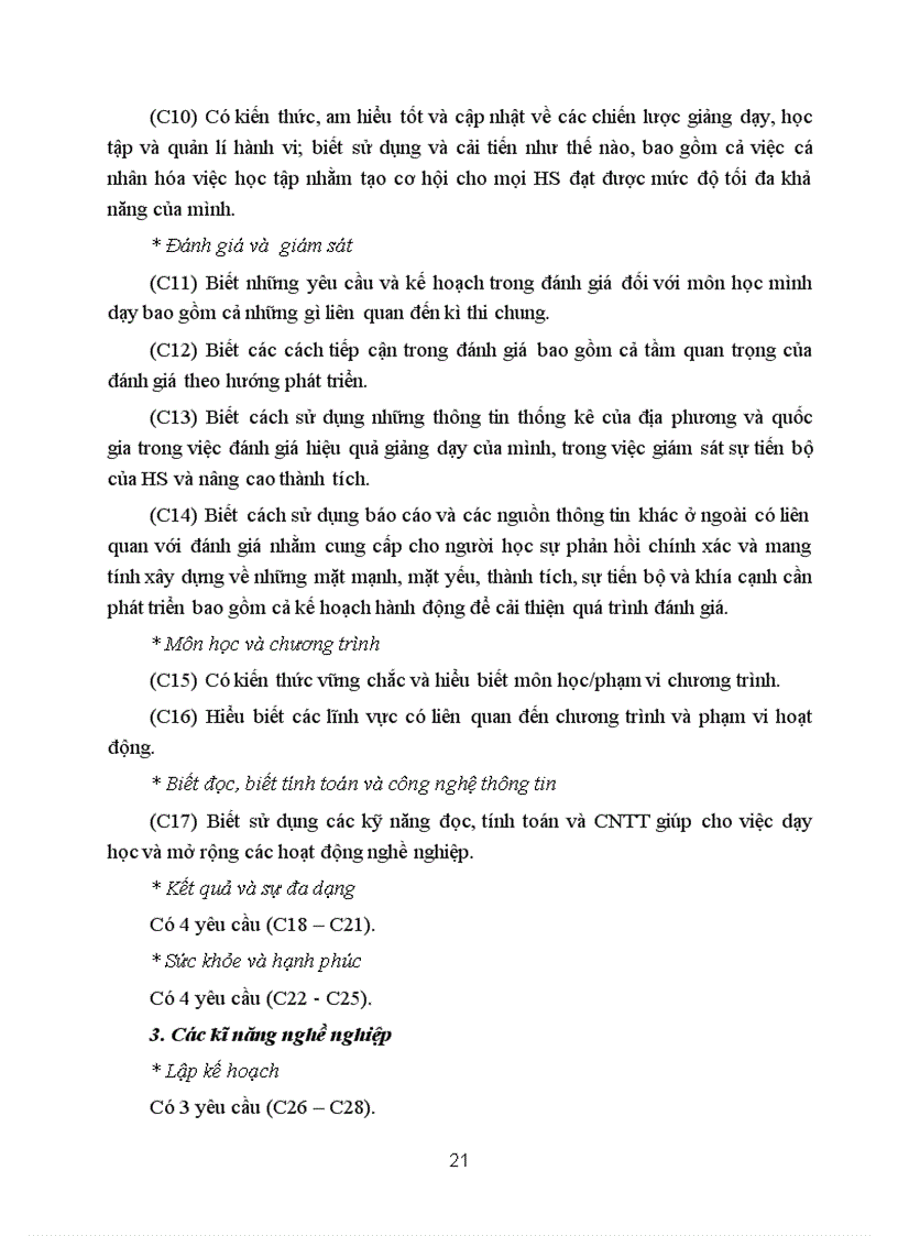 image for page Thông tư chuẩn nghề nghiệp GV THCS THPT