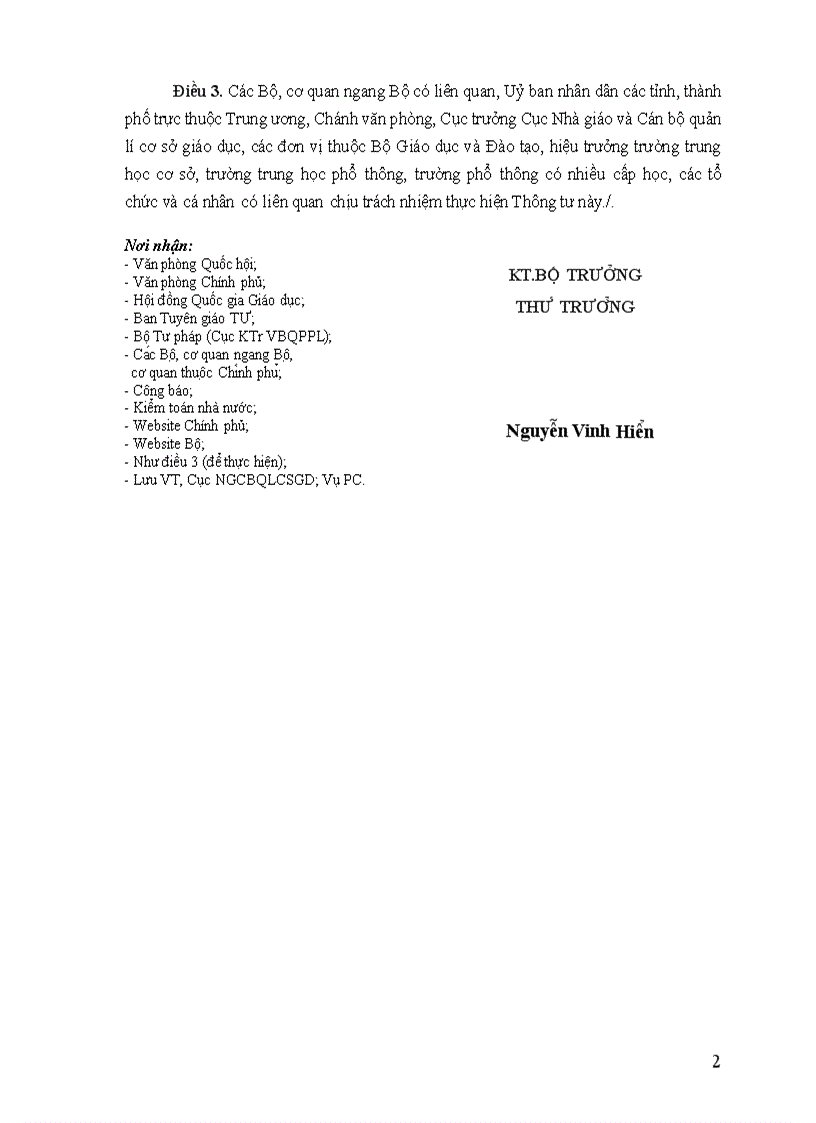 image for page Thông tư đánh giá Chuẩn nghề nghiệp GV TrH