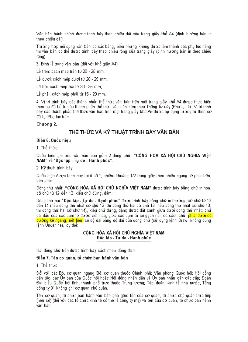 image for page Thong tu huong dan ve van ban hanh chinh