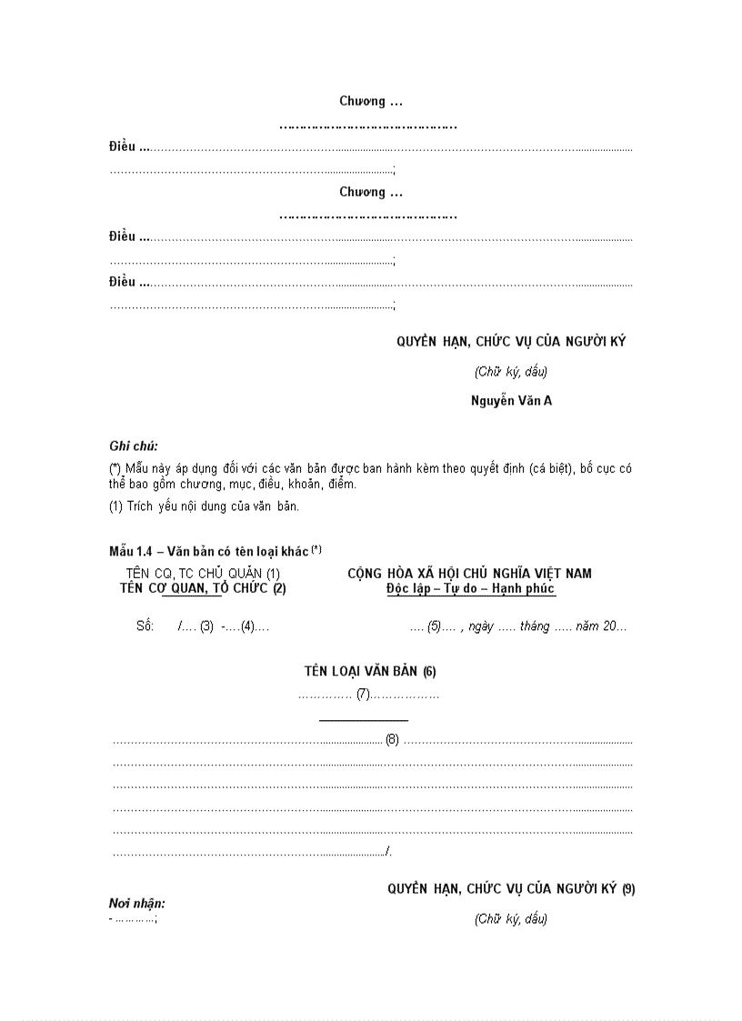 image for page Thong tu huong dan ve van ban hanh chinh