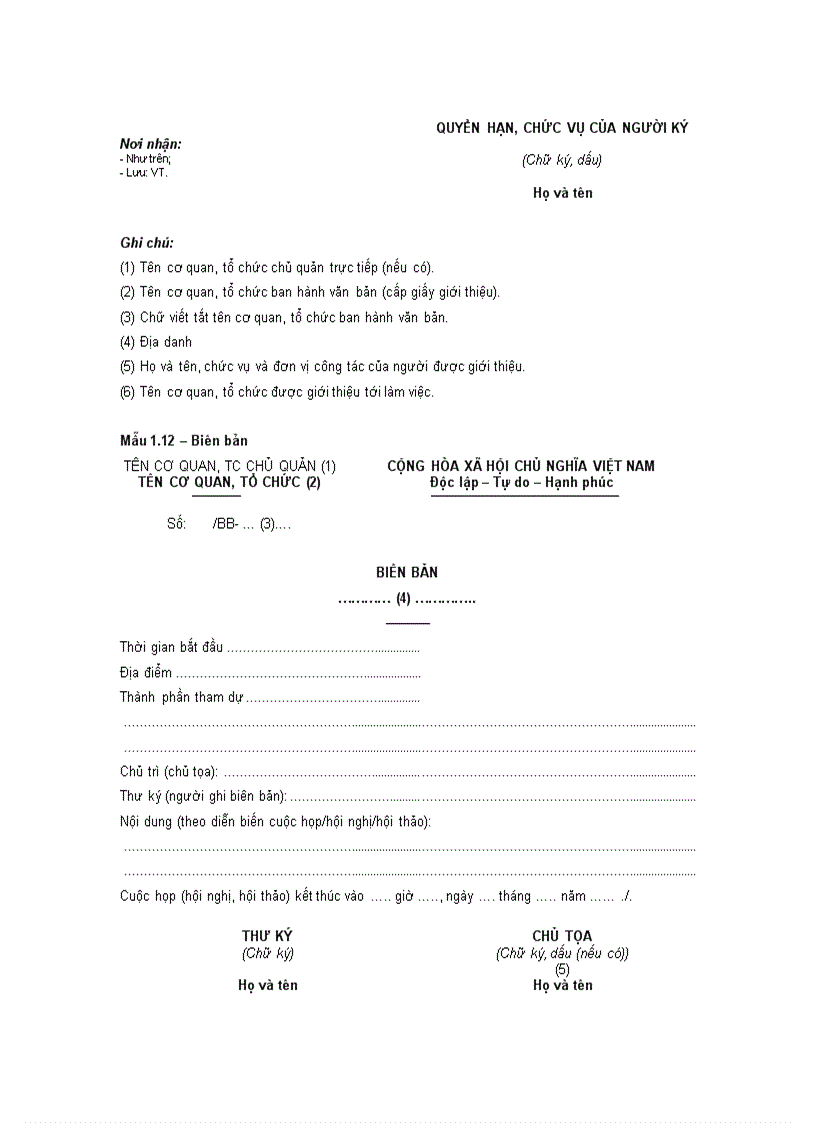 image for page Thong tu huong dan ve van ban hanh chinh