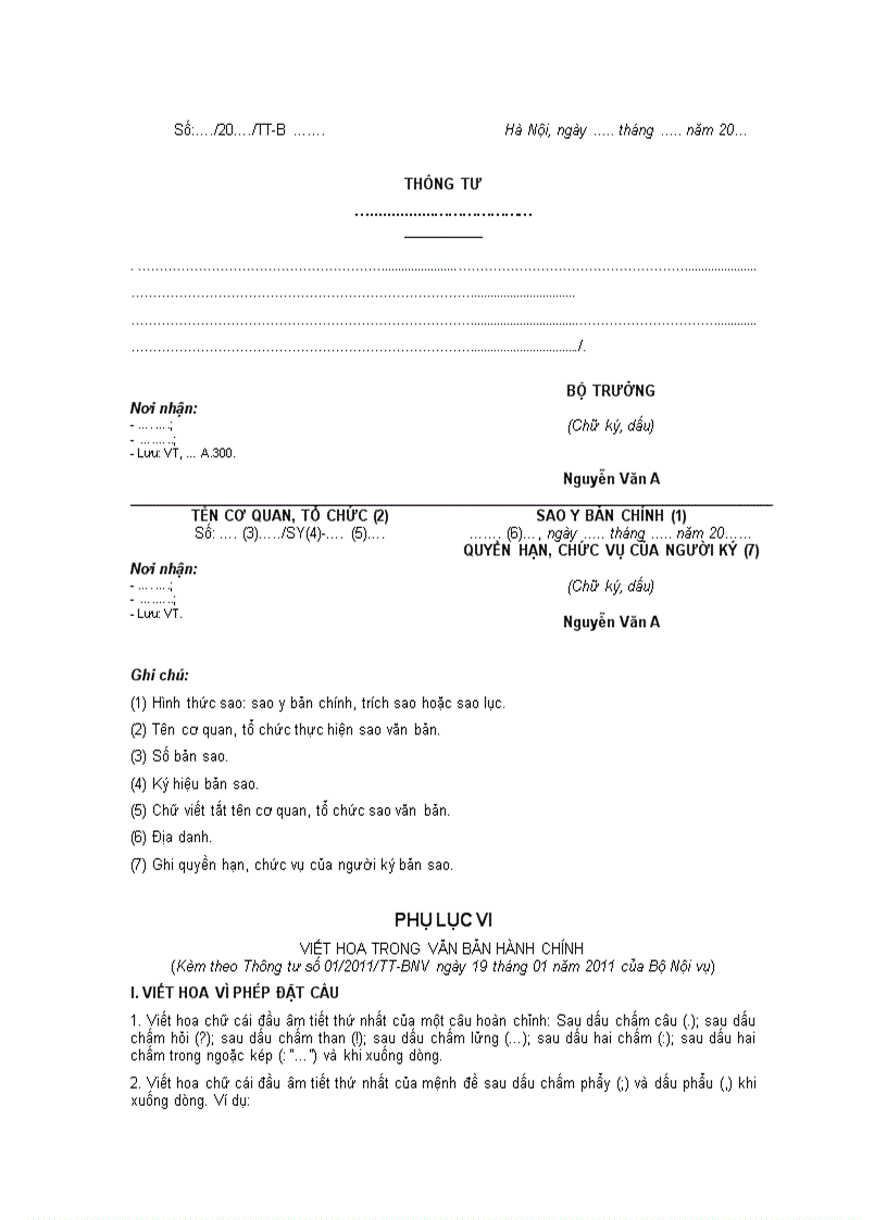 image for page Thong tu huong dan ve van ban hanh chinh