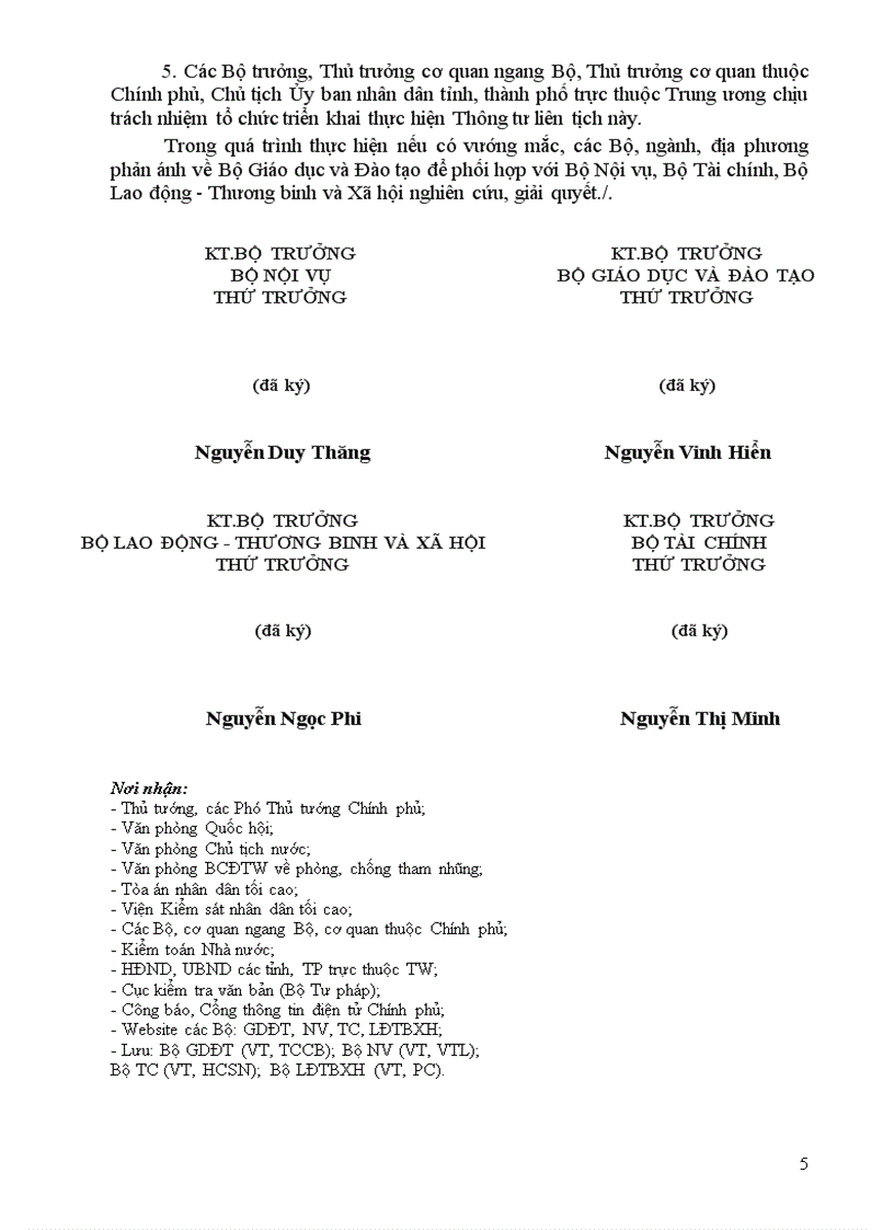 image for page Thong tu lien nganh ve phu cap tham niem