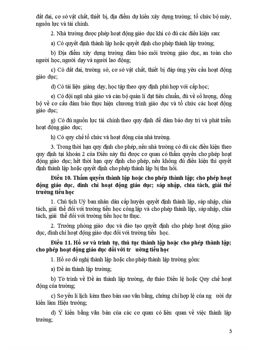 image for page Thong tu so 41 2010 TT BGDDT Ban hanh Dieu le truong tieu hoc