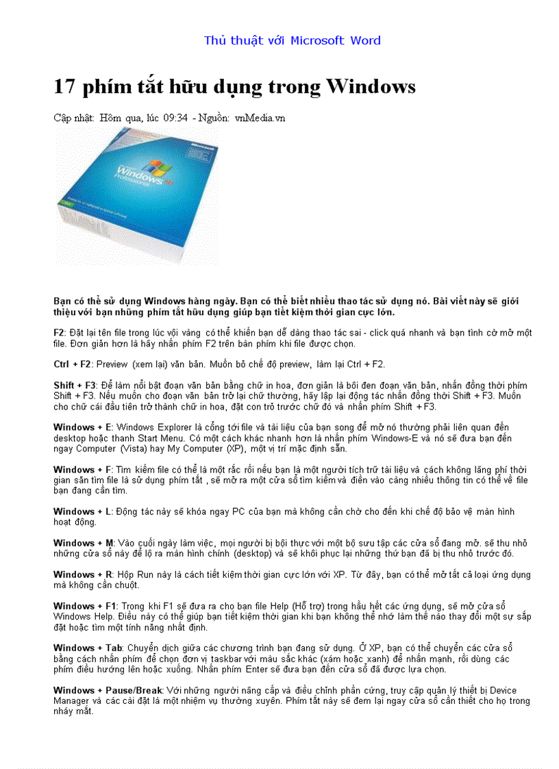 image for page Thu thuat may tinh