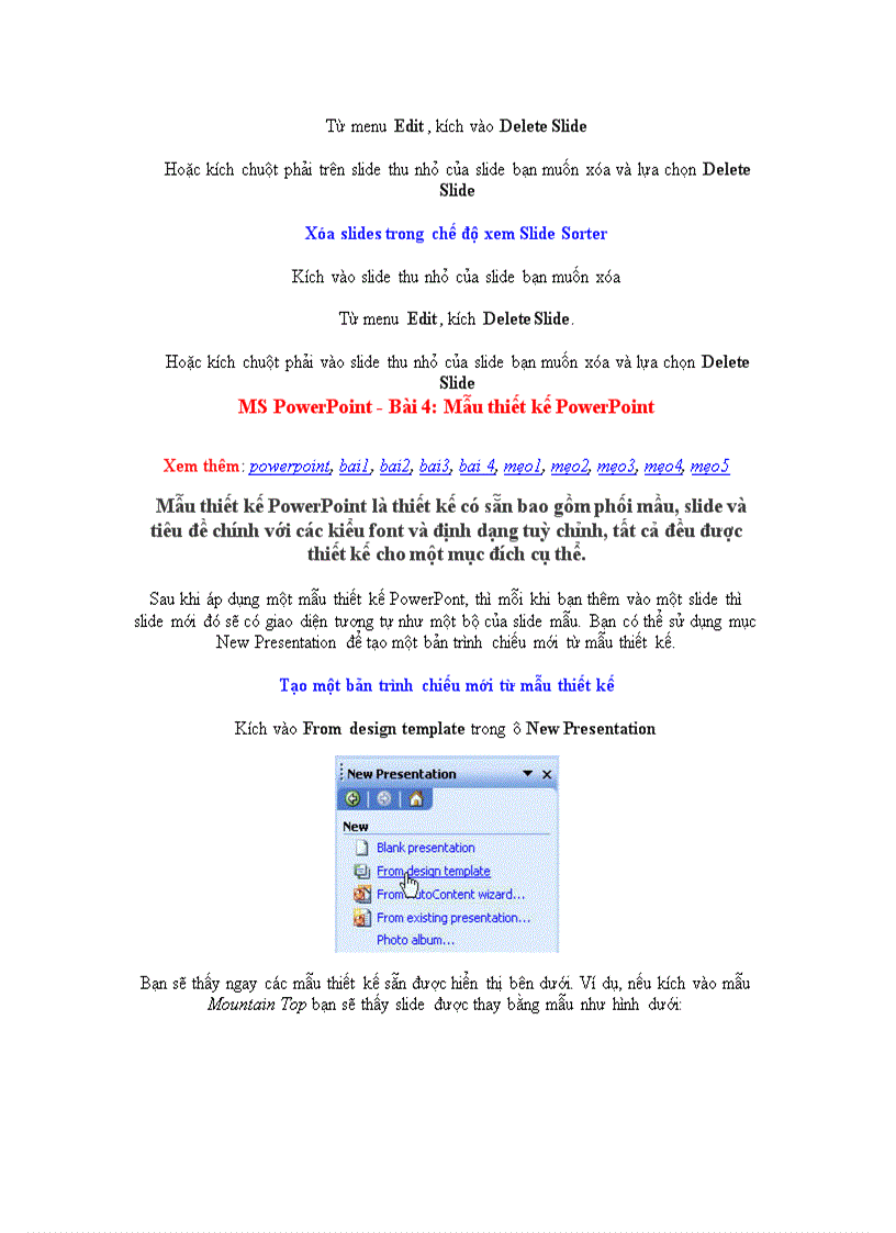 image for page Thủ thuật Powerpoint 2003 CÁC THỦ THUẬT VỀ MS WORD