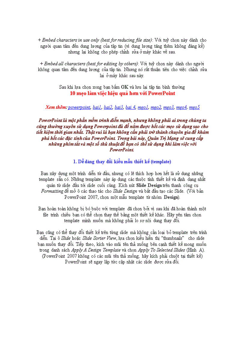 image for page Thủ thuật Powerpoint 2003 CÁC THỦ THUẬT VỀ MS WORD